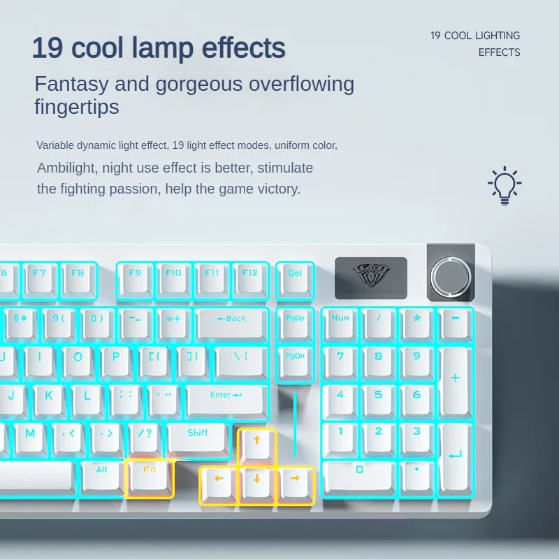 AULA RGB Mechanical Gaming Keyboard and Mouse Combo – Wired LED Backlit Set - Image 3