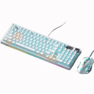AULA RGB Mechanical Gaming Keyboard and Mouse Combo – Wired LED Backlit Set
