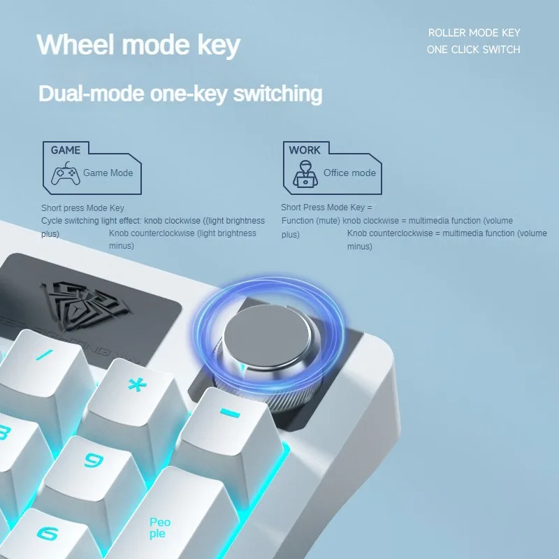 AULA RGB Mechanical Gaming Keyboard and Mouse Combo – Wired LED Backlit Set - Image 4