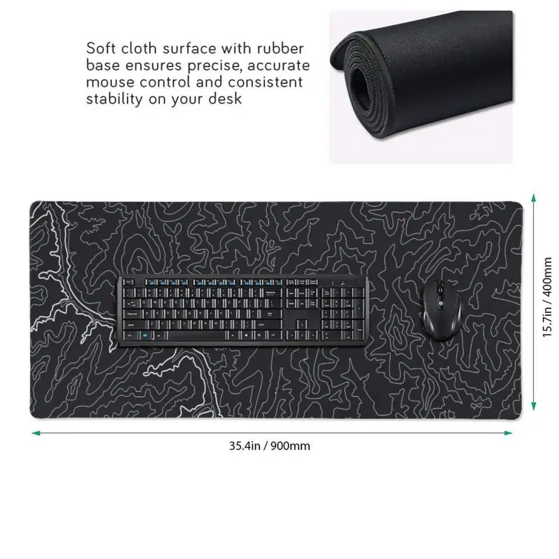 XYDAN Large Gaming Mouse Pad – Smooth Non-Slip Extended Desk Mat - Image 3