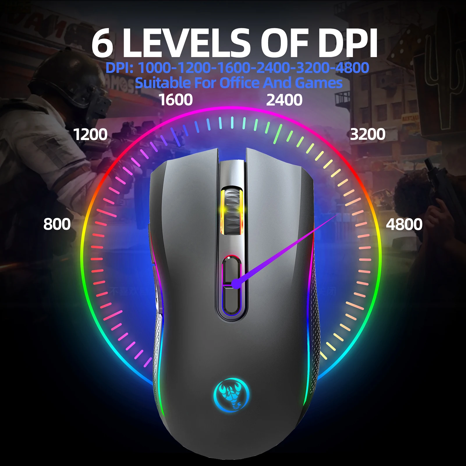 Elite RGB Wireless Gaming Mouse – High Precision Gaming Mouse - Image 12