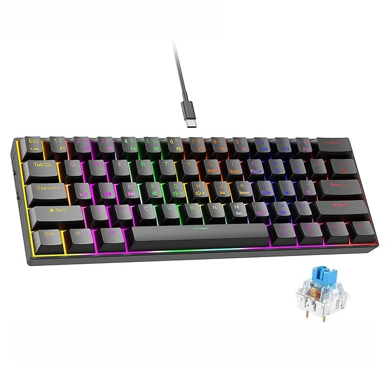 60% Pro RGB Gaming Keyboard – 61 Key Compact Mechanical Keyboard - Image 7