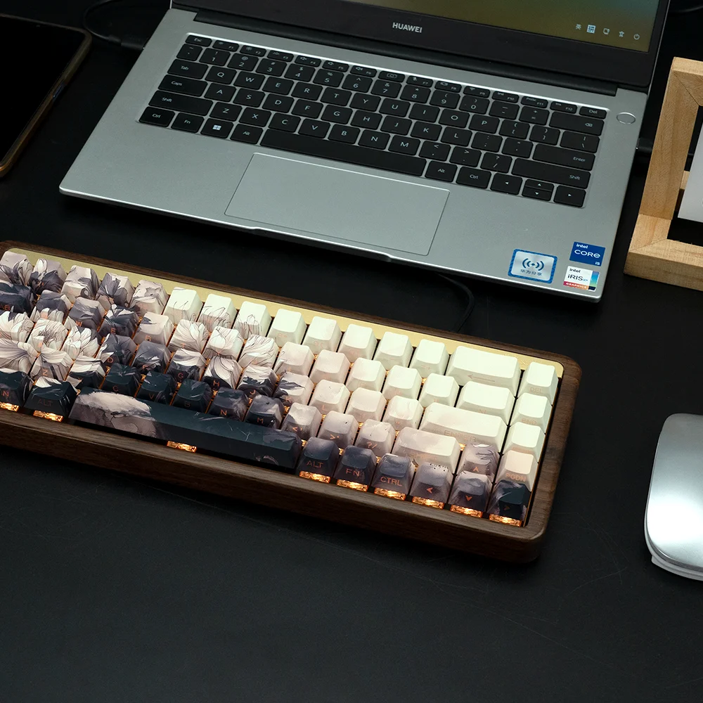 XVX Plum Blossom Cherry Profile PBT Keycaps – 131 Key Mechanical Keyboard Keycap Set - Image 37