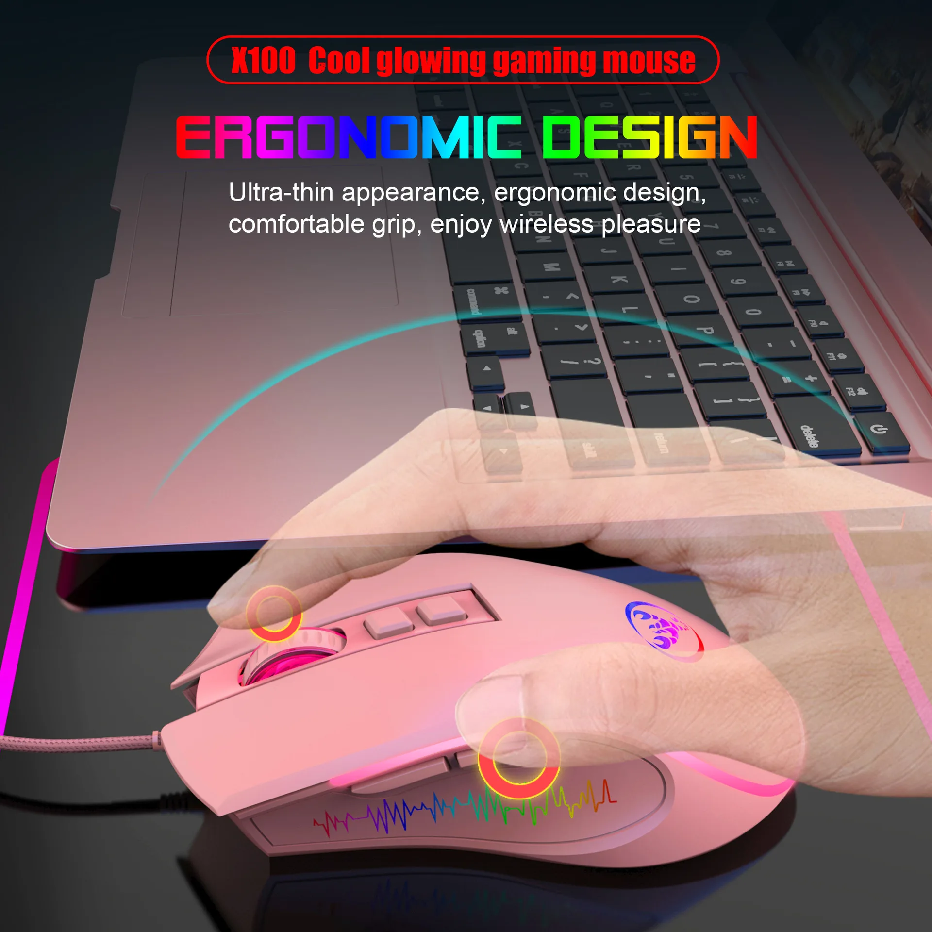 RGB Gaming Keyboard and Mouse Combo – 61 Key LED Backlit Wired Gaming Set - Image 19