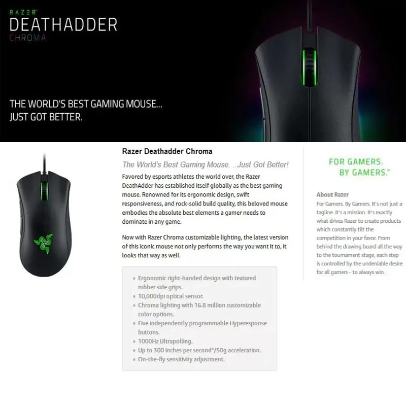 Razer Purgatory Viper Standard Edition 6400DPI Wired Gaming Mouse Brand Merchandise Birthday Gift Graduation Wholesale - Image 14