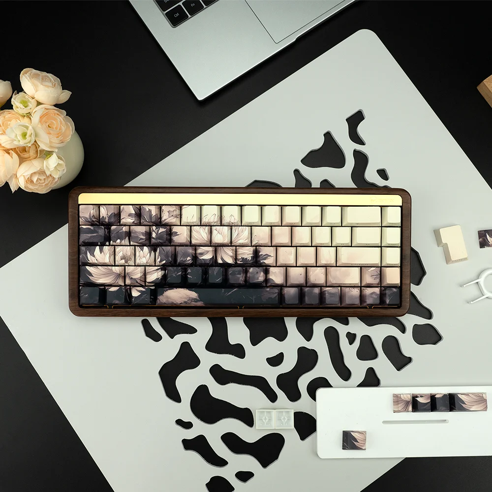 XVX Plum Blossom Cherry Profile PBT Keycaps – 131 Key Mechanical Keyboard Keycap Set - Image 35