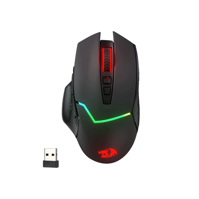 Redragon M690 PRO Wireless Gaming Mouse 8000 DPI Wired Mouse Rapid Fire Key 8 Macro Buttons for PC/Mac/Laptop, Black/White Mouse - Image 7