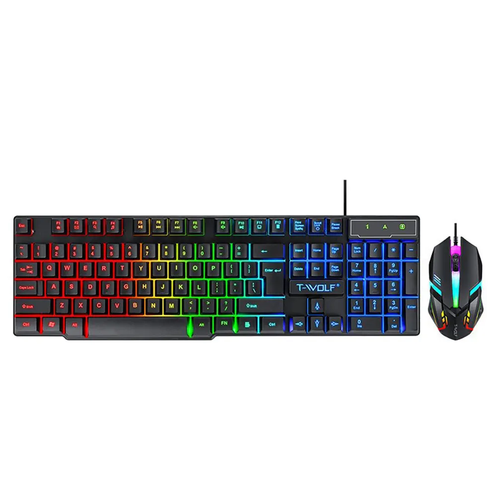 104 Key RGB Gaming Keyboard and Mouse Combo – Wired USB Backlit Gaming Set - Image 4