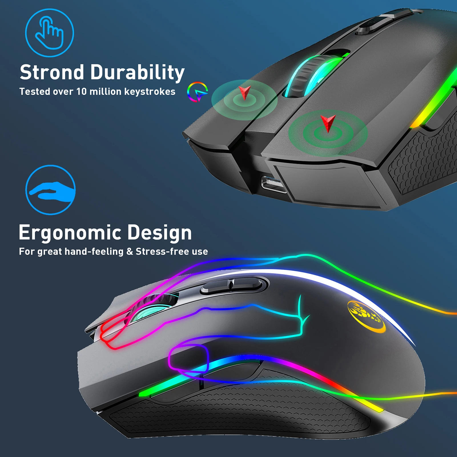 Elite RGB Wireless Gaming Mouse – High Precision Gaming Mouse - Image 15