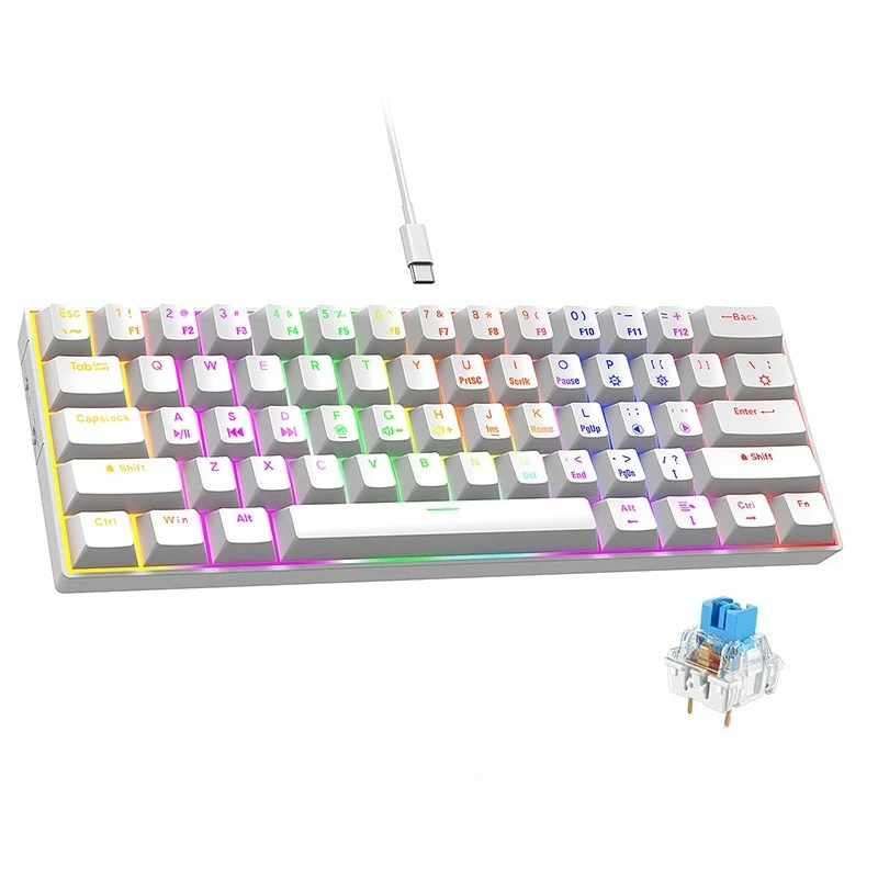 60% Pro RGB Gaming Keyboard – 61 Key Compact Mechanical Keyboard - Image 8