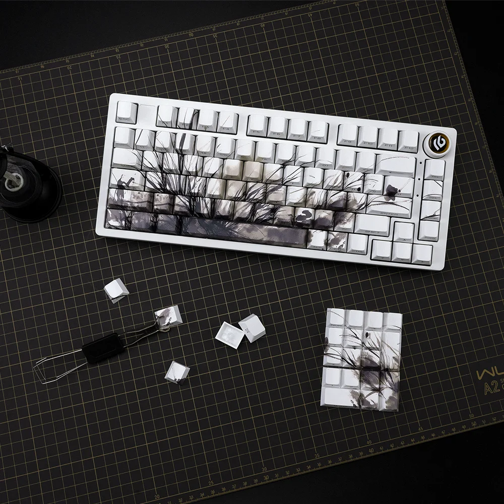 XVX Plum Blossom Cherry Profile PBT Keycaps – 131 Key Mechanical Keyboard Keycap Set - Image 33