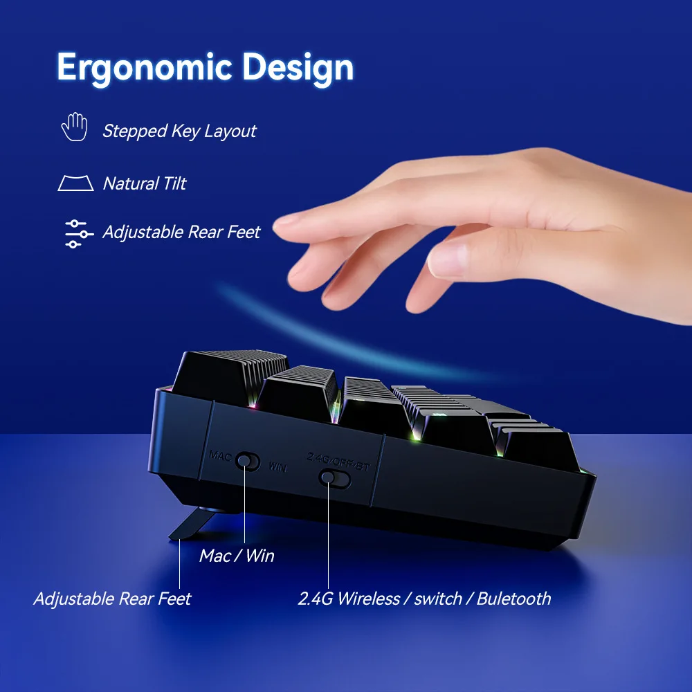 60% Pro RGB Gaming Keyboard – 61 Key Compact Mechanical Keyboard - Image 2