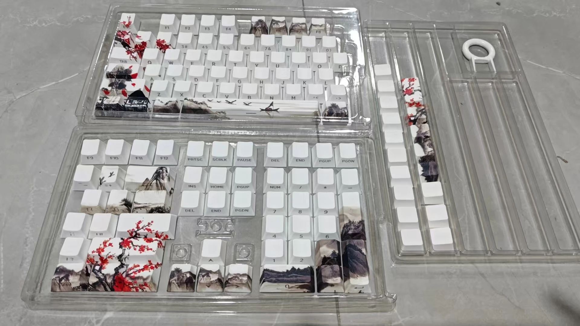 XVX Plum Blossom Cherry Profile PBT Keycaps – 131 Key Mechanical Keyboard Keycap Set - Image 8