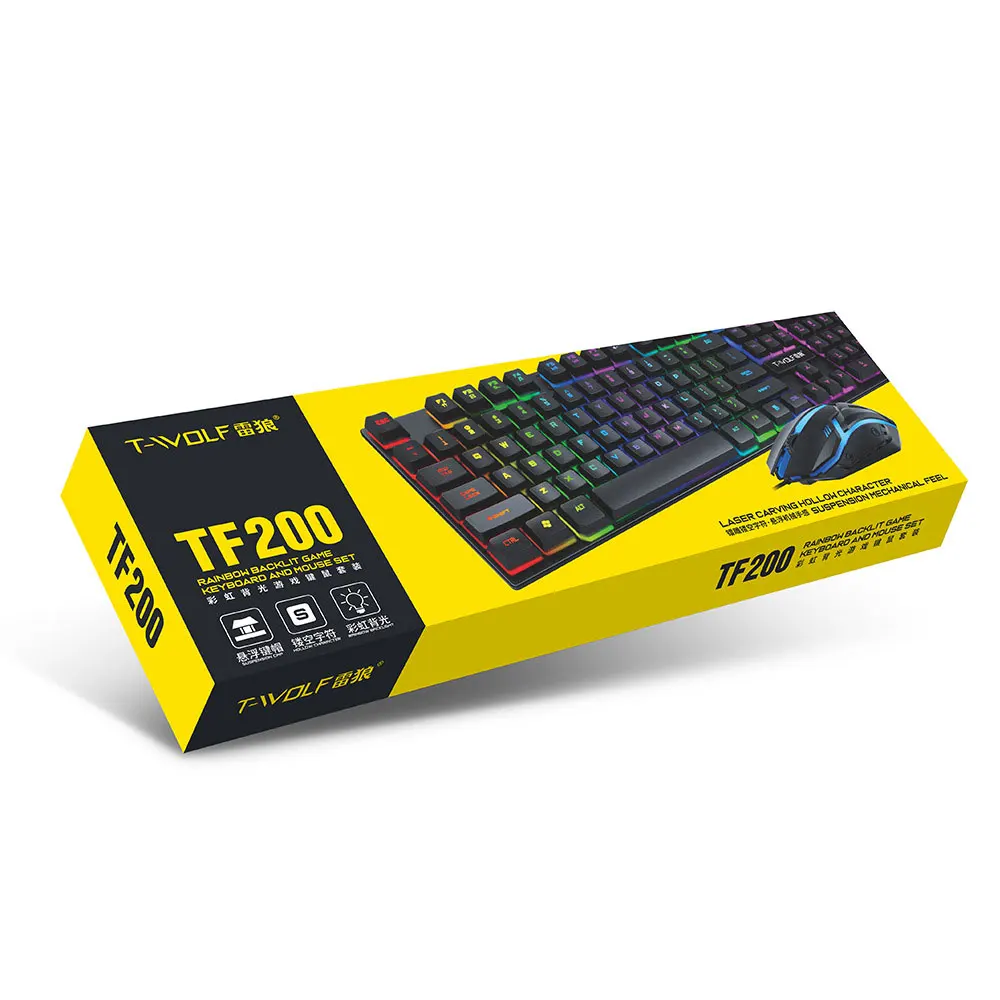 104 Key RGB Gaming Keyboard and Mouse Combo – Wired USB Backlit Gaming Set - Image 5