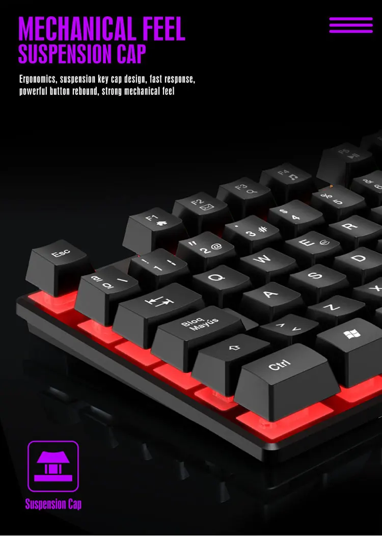 104 Key RGB Gaming Keyboard and Mouse Combo – Wired USB Backlit Gaming Set - Image 17