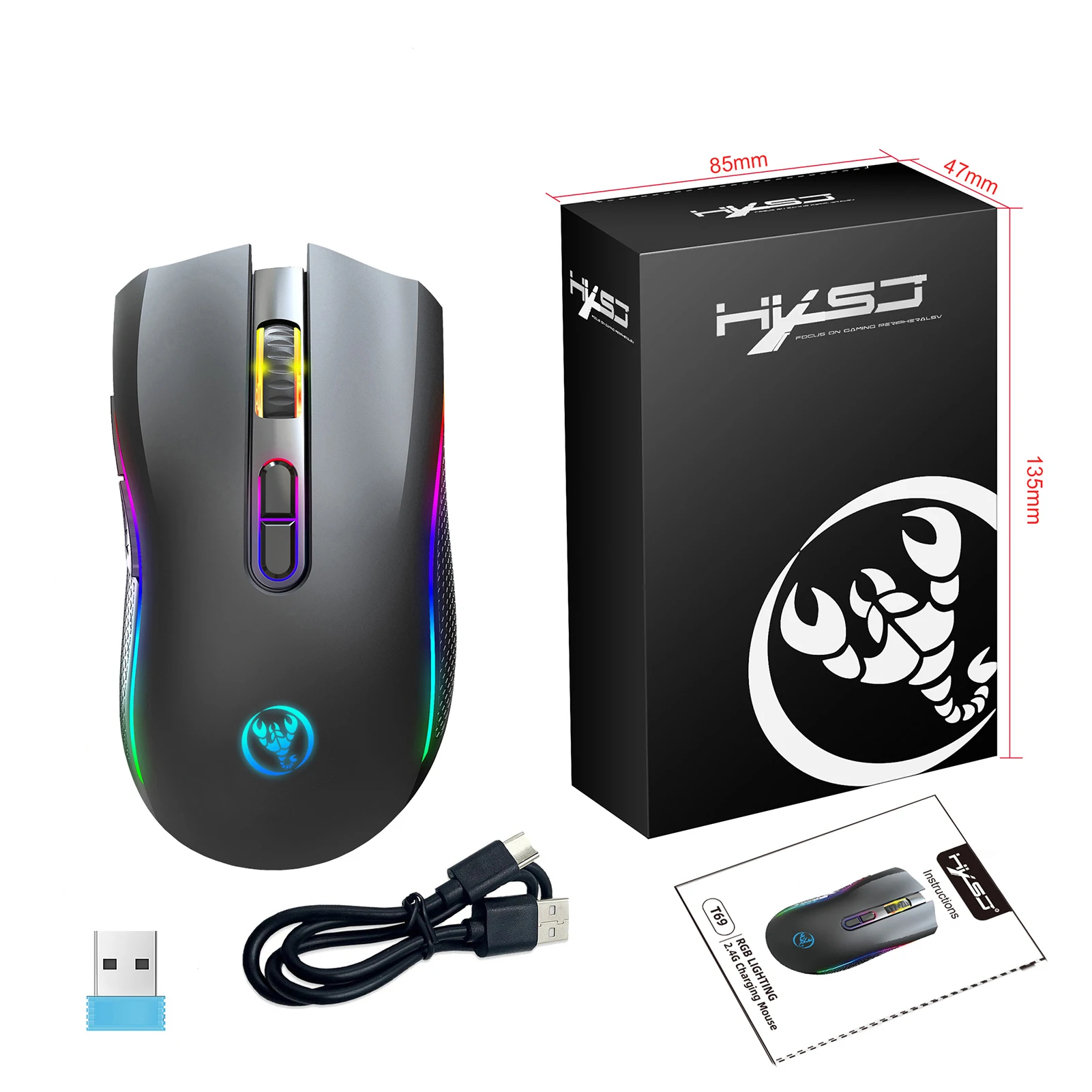 Elite RGB Wireless Gaming Mouse – High Precision Gaming Mouse - Image 16