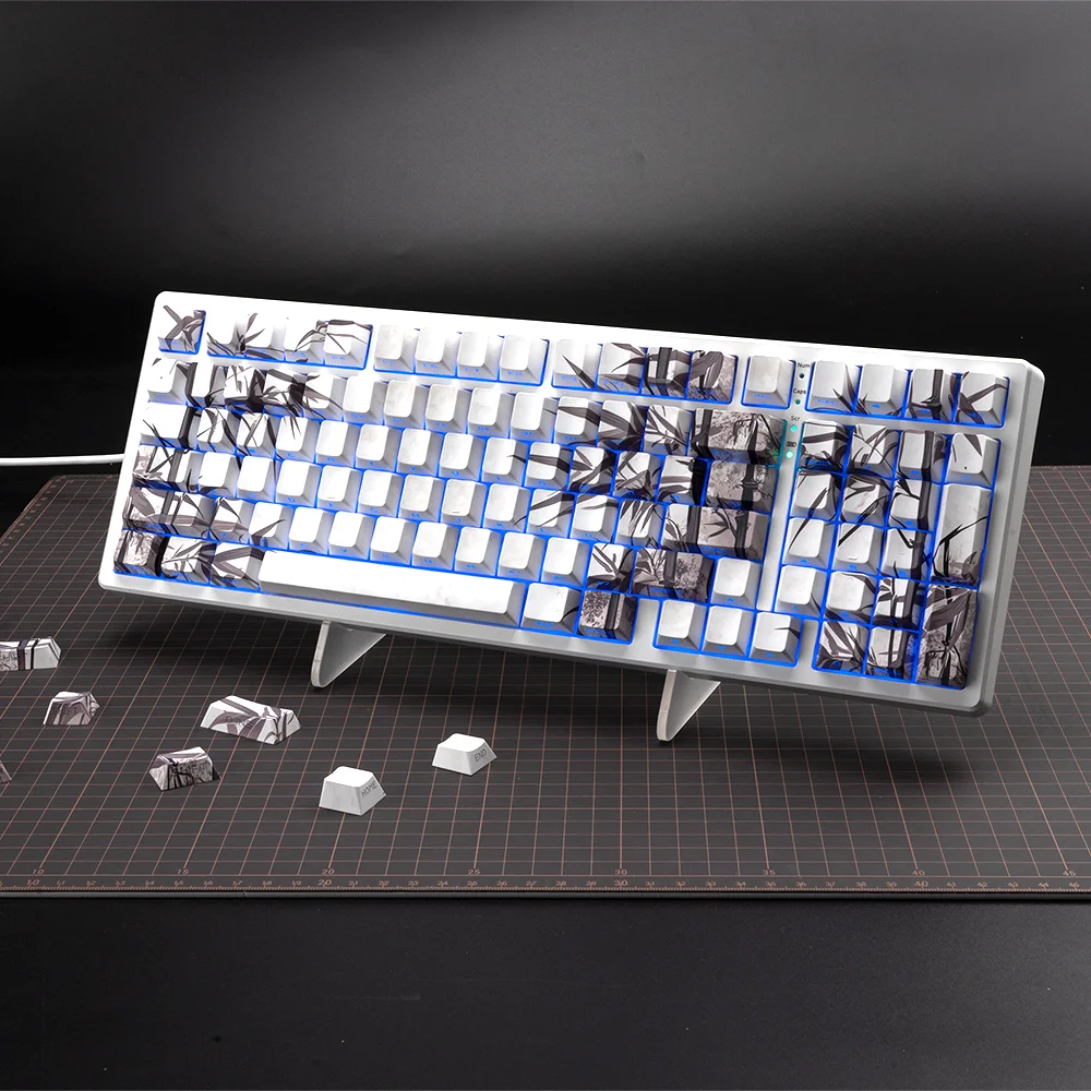 XVX Plum Blossom Cherry Profile PBT Keycaps – 131 Key Mechanical Keyboard Keycap Set - Image 41