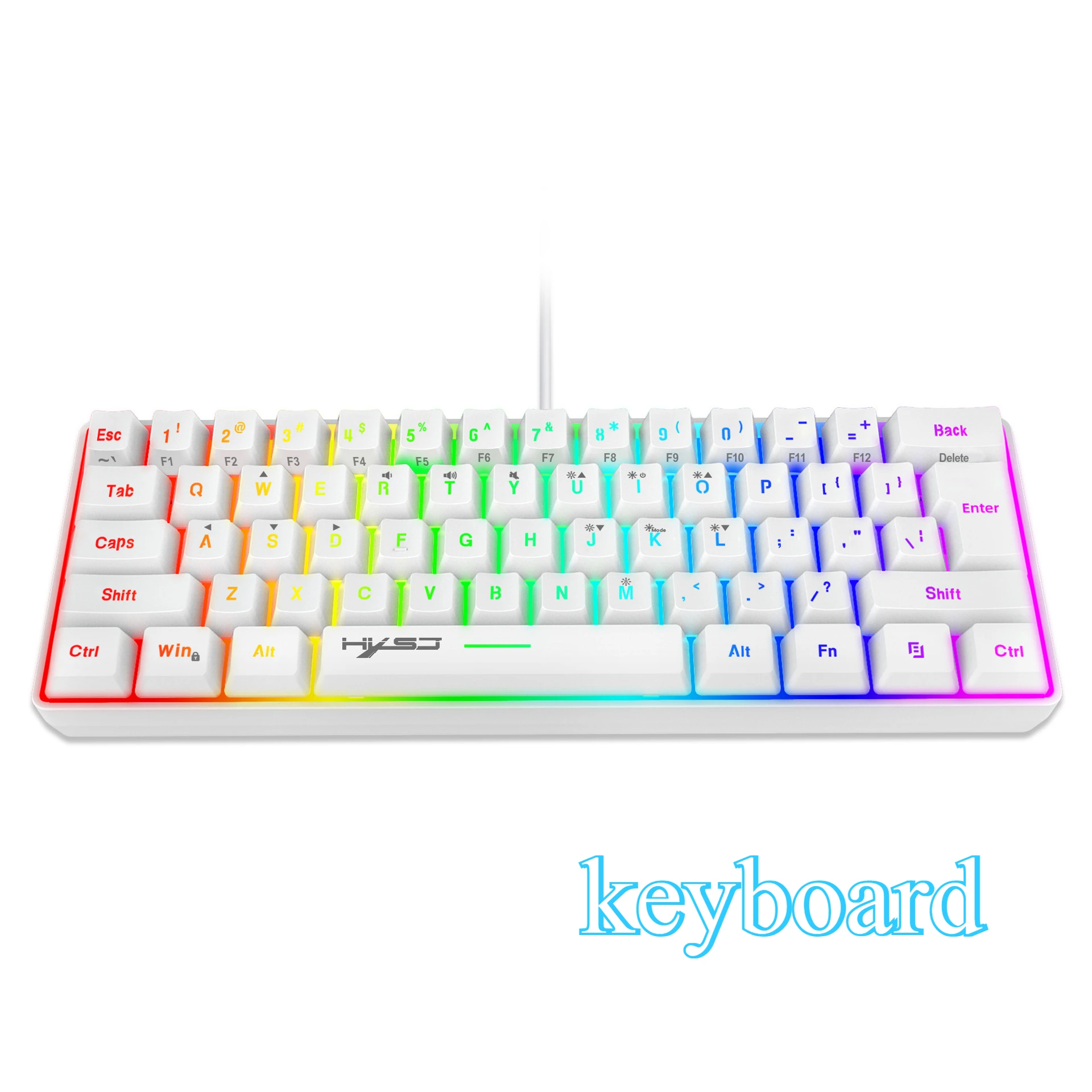 RGB Gaming Keyboard and Mouse Combo – 61 Key LED Backlit Wired Gaming Set - Image 11