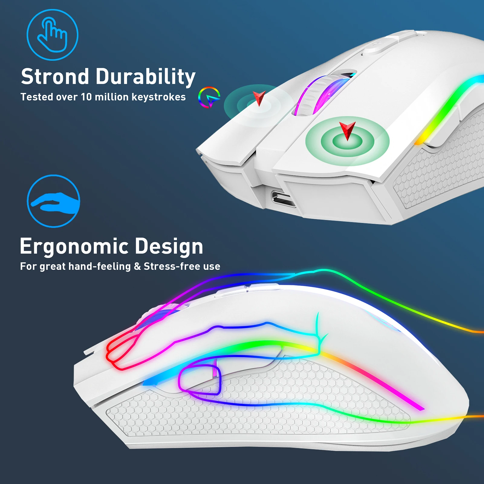 Elite RGB Wireless Gaming Mouse – High Precision Gaming Mouse - Image 6