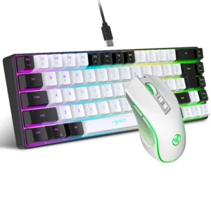 HXSJ RGB Gaming Keyboard and Mouse Combo – Compact Wired Gaming Set