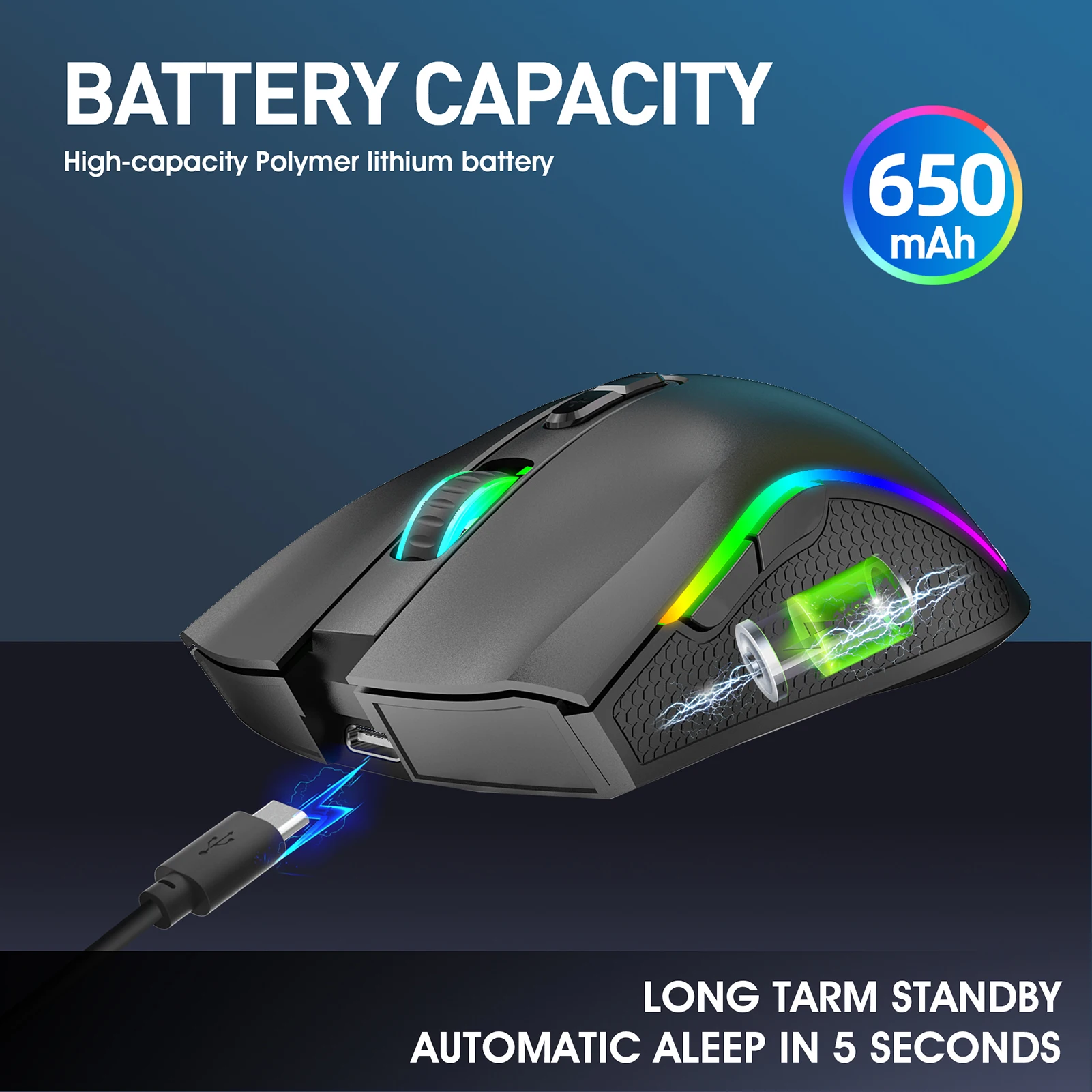 Elite RGB Wireless Gaming Mouse – High Precision Gaming Mouse - Image 13