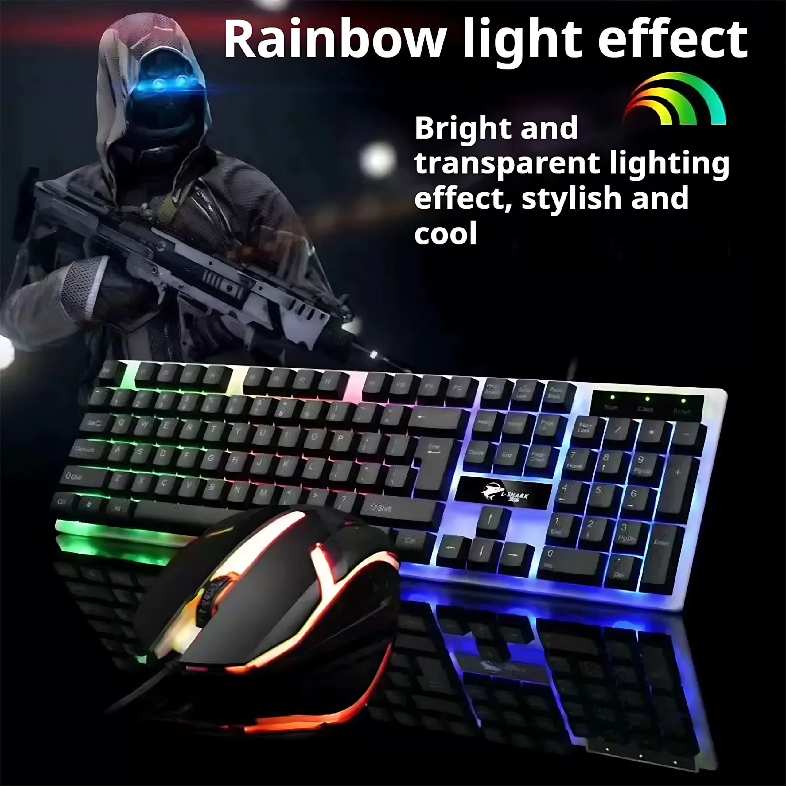 New Wired Keyboard And Mouse Set Usb Luminous Mechanical Keyboard And Mouse Set For PC Laptop Computer Game Office - Image 5