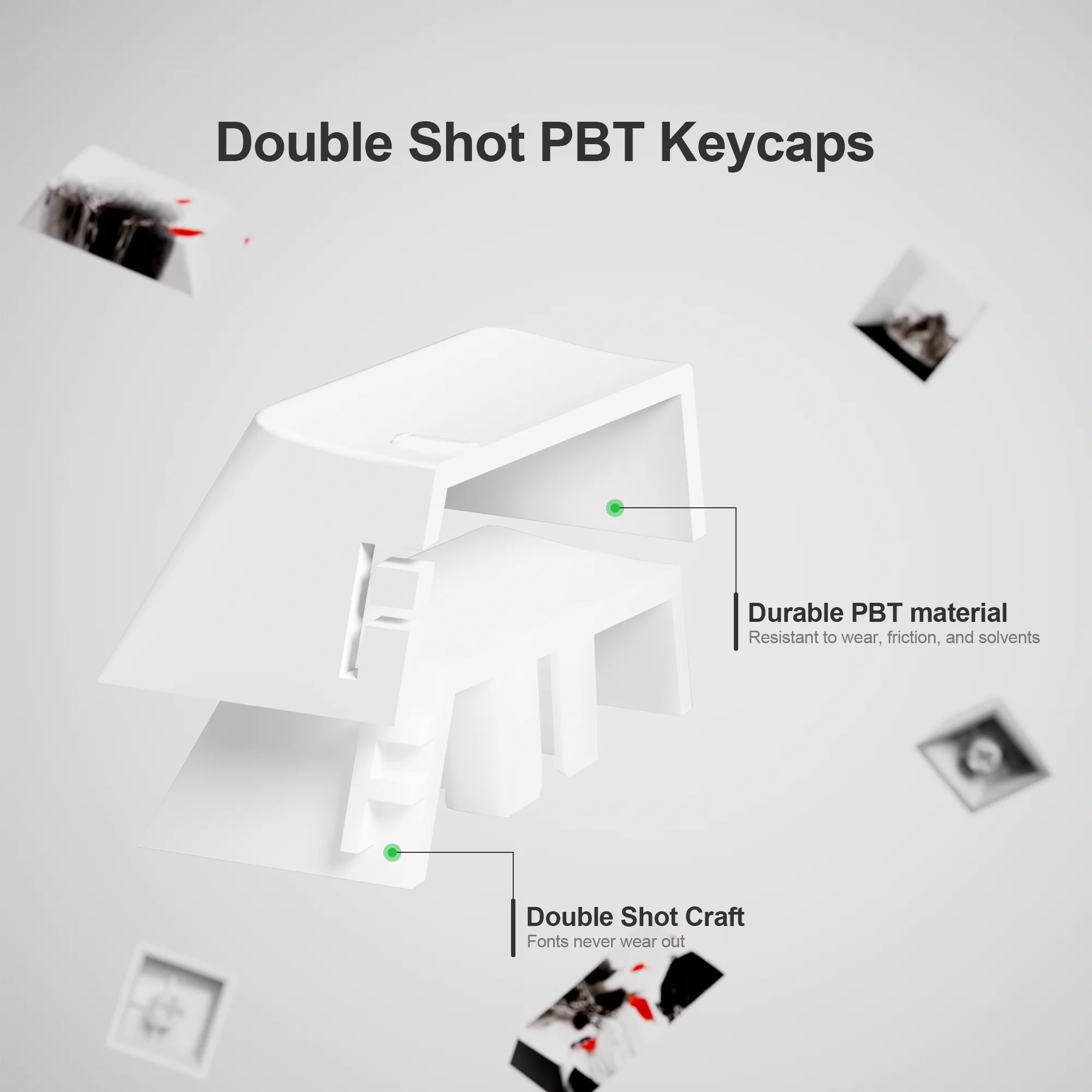 XVX Plum Blossom Cherry Profile PBT Keycaps – 131 Key Mechanical Keyboard Keycap Set - Image 12