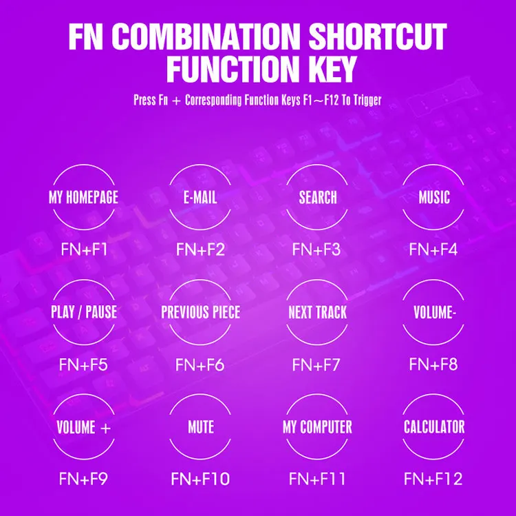 104 Key RGB Gaming Keyboard and Mouse Combo – Wired USB Backlit Gaming Set - Image 13