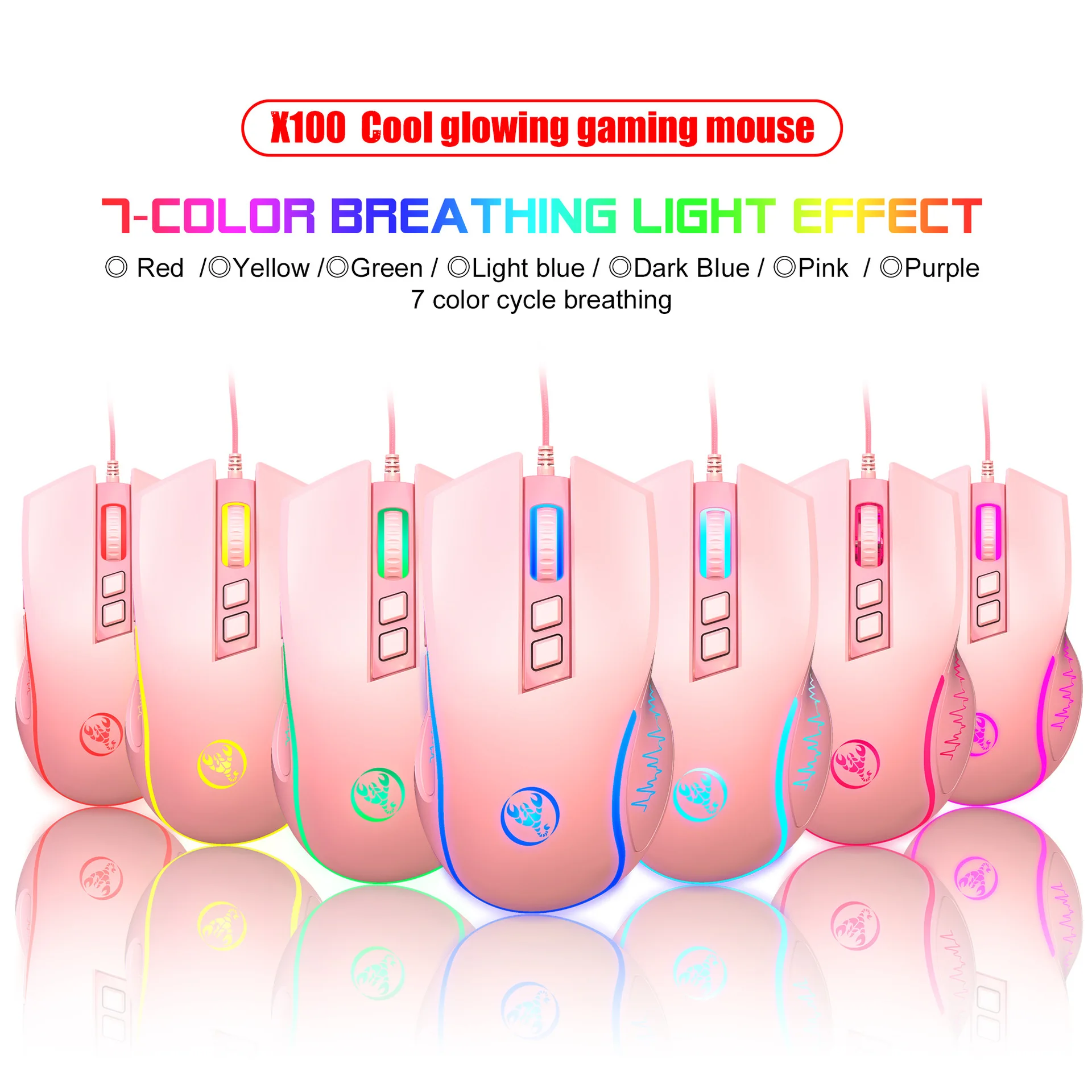 RGB Gaming Keyboard and Mouse Combo – 61 Key LED Backlit Wired Gaming Set - Image 4