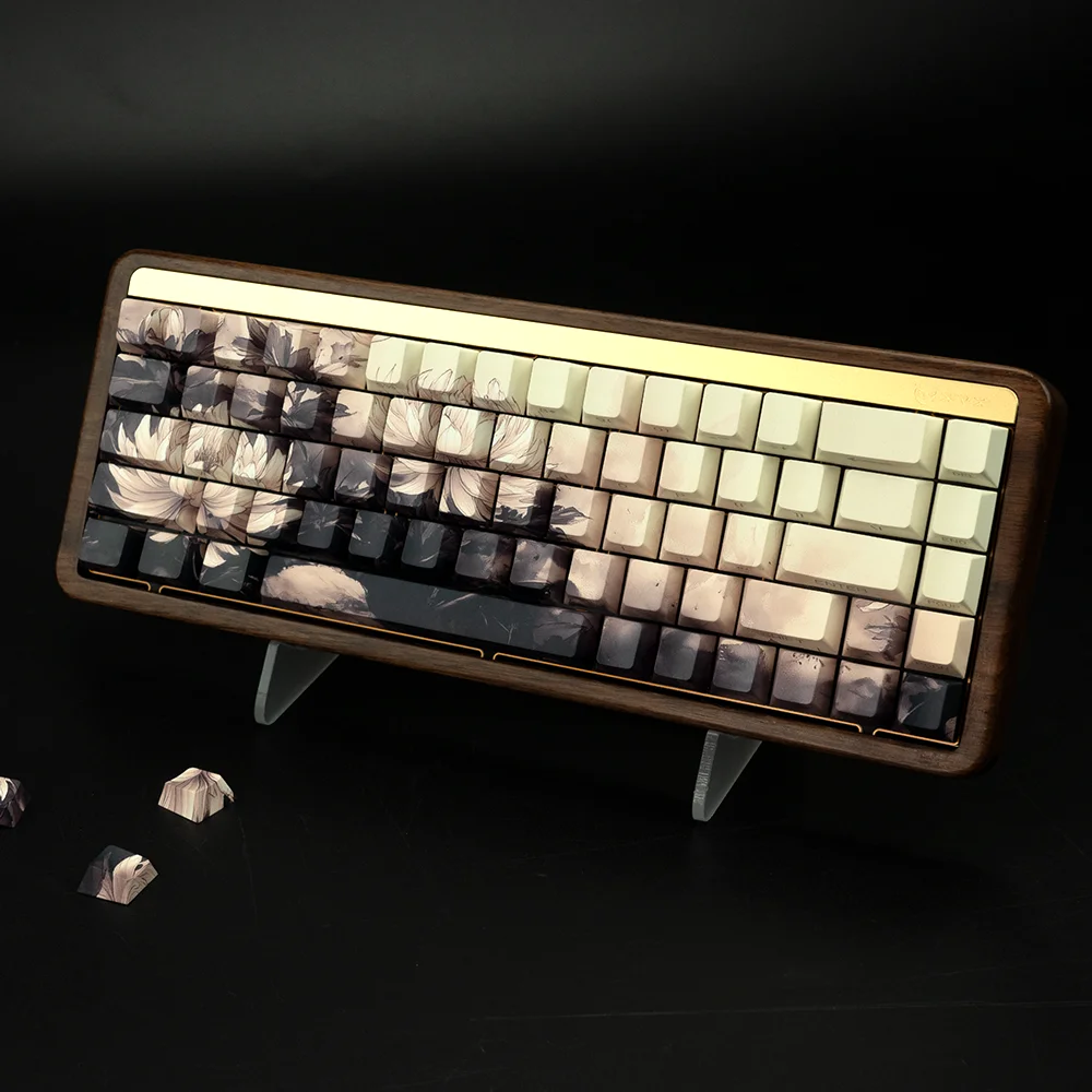 XVX Plum Blossom Cherry Profile PBT Keycaps – 131 Key Mechanical Keyboard Keycap Set - Image 36