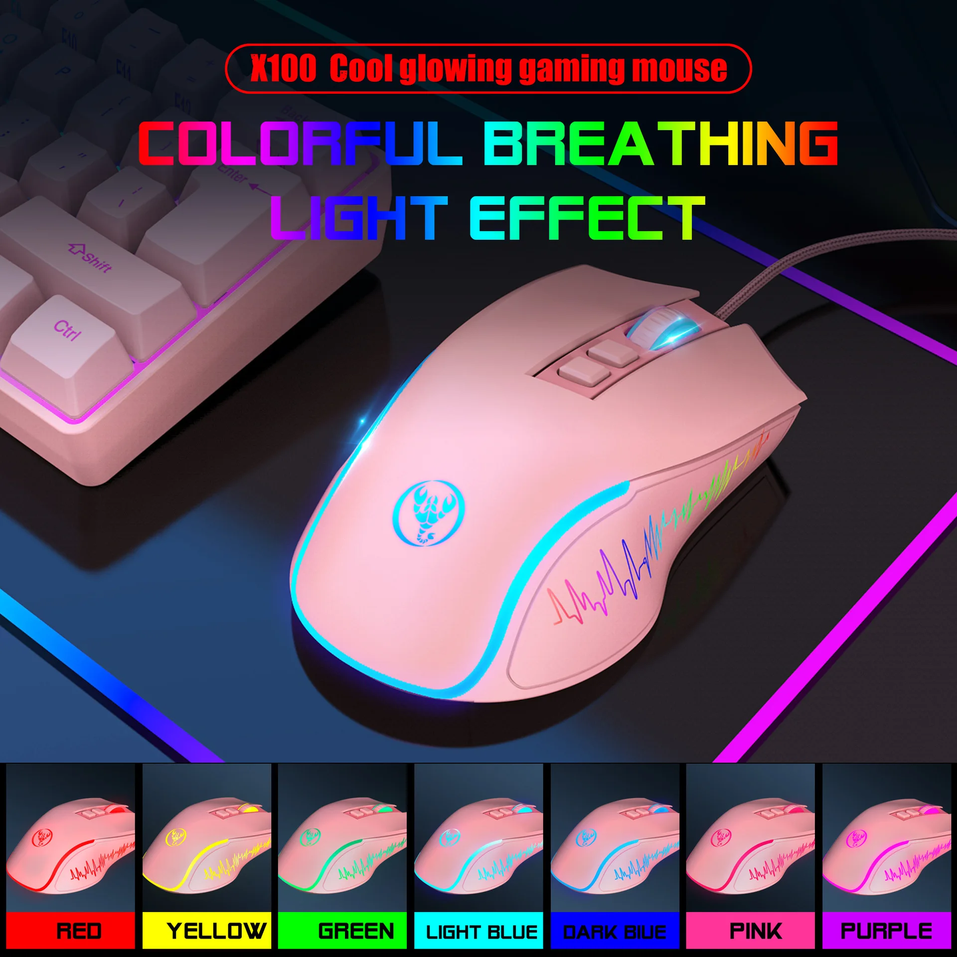 RGB Gaming Keyboard and Mouse Combo – 61 Key LED Backlit Wired Gaming Set - Image 18