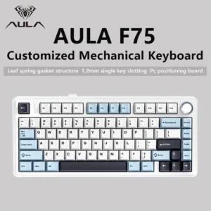 AULA F75 RGB Wireless Mechanical Gaming Keyboard – 75% Tri-Mode (Bluetooth/2.4G/Wired)