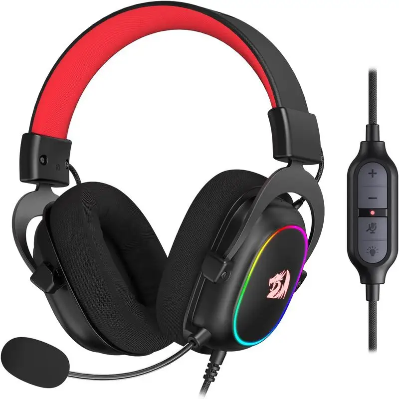 Redragon H510 Zeus-X RGB Wired Backlit Gaming Headset 7.1 Surround Sound Multi Platforms Headphone - Image 8